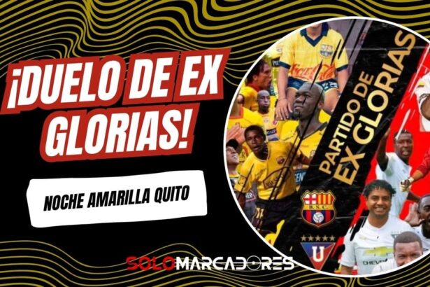 Noche Amarilla en Quito: Ex glorias de Barcelona y Liga se enfrentan en el Atahualpa
