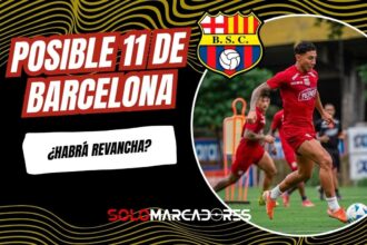El posible 11 de Barcelona SC ante Guayaquil City