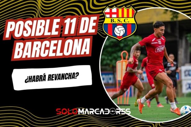 El posible 11 de Barcelona SC ante Guayaquil City