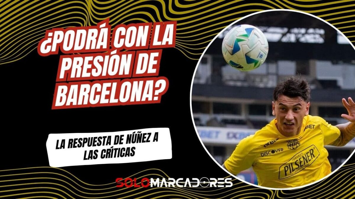 Sergio Núñez y su reflexión tras un inicio complicado en Barcelona SC