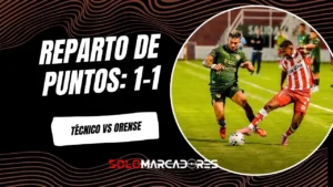 Técnico Universitario igualó 1-1 ante Orense en el inicio de la fecha 2. Alan Lorenzo marcó para la visita y Mauricio Cagua empató al final.