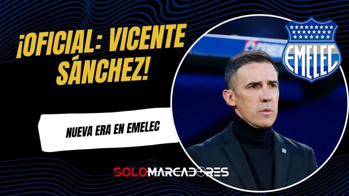 Vicente Sánchez es el nuevo entrenador de Emelec: ¿Cuándo llegaría a Guayaquil?