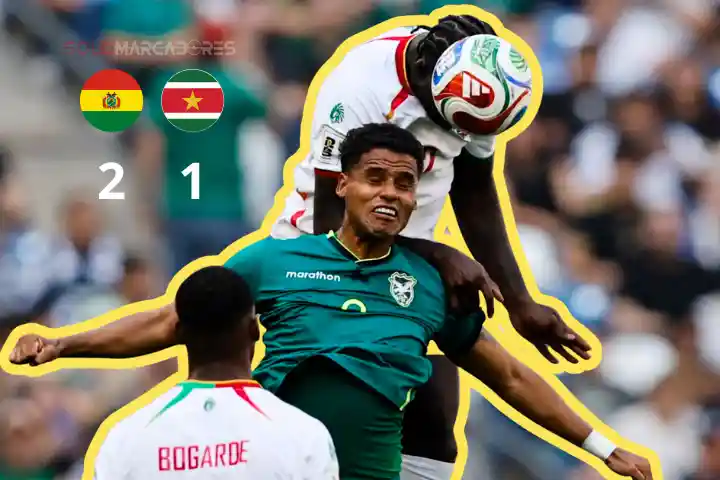 Bolivia remontó 2-1 a Surinam con goles de Paniagua y Terceros. La Verde enfrentará a Irak por el pase al Grupo I del Mundial 2026.