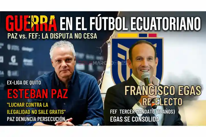 Esteban Paz denuncia persecución de la FEF tras la reelección de Francisco Egas. "Luchar contra la ilegalidad no sale gratis", afirmó el exdirigente.
