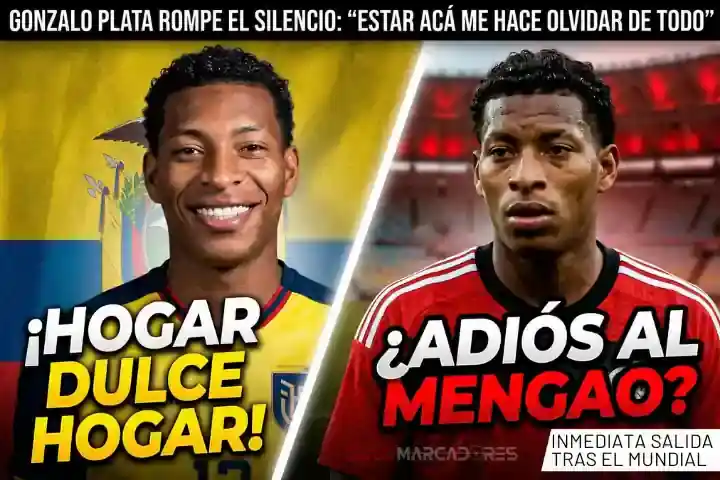 Gonzalo Plata rompe el silencio: "Estar en la Selección me hace olvidar lo que paso en mi equipo" 1 Gonzalo Plata confiesa que estar en la Selección de Ecuador le ayuda a olvidar sus problemas en Flamengo. El club brasileño planea su venta tras el Mundial.