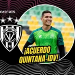 Independiente del Valle alcanzó un acuerdo con el arquero Aldair Quintana. El colombiano de 30 años firmará por tres temporadas con el Negriazul.