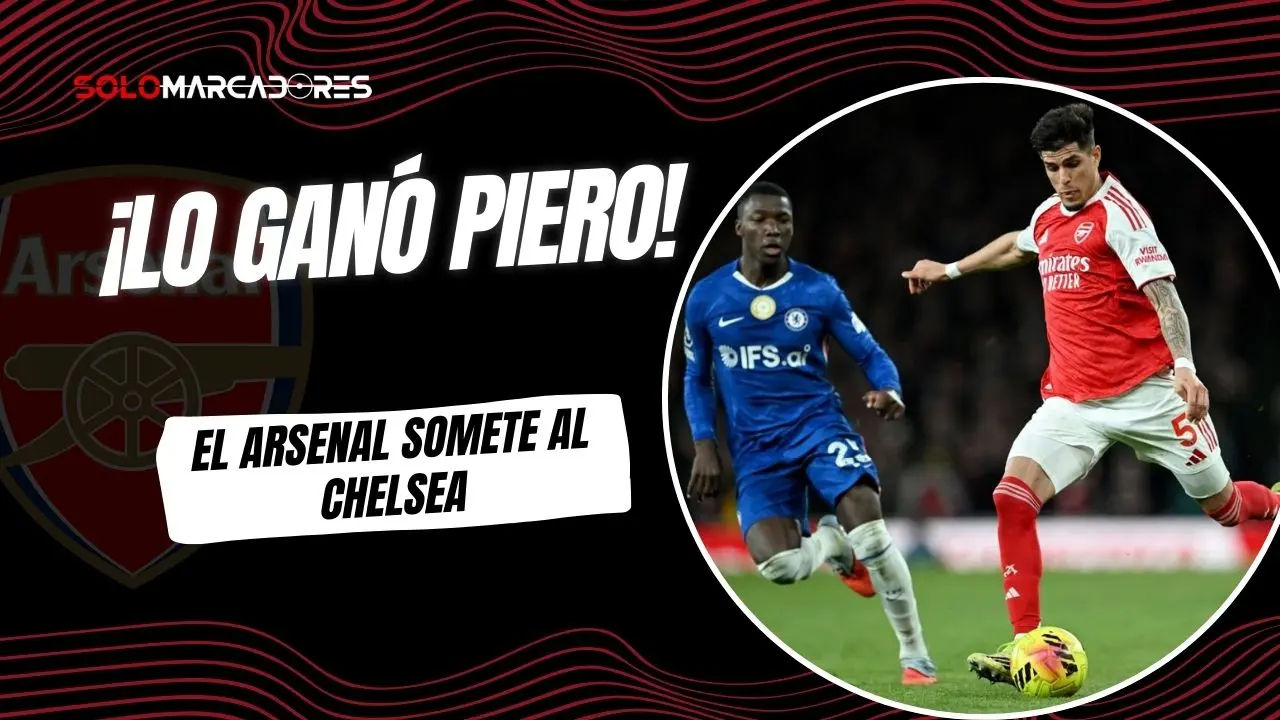 El Arsenal derrotó 2-1 al Chelsea con Piero Hincapié como titular. Moisés Caicedo destacó en un Derby de Londres marcado por el balón parado.