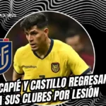 Piero Hincapié y Denil Castillo son bajas confirmadas en la Selección de Ecuador. Conoce el reporte médico de La Tri previo al duelo ante Países Bajos.