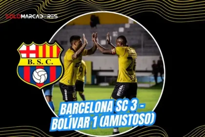 Barcelona SC remontó y ganó 3-1 a Bolívar en un amistoso en Quito. Goles de Quiñónez, Villalba y Parrales para llegar a punto al duelo contra Liga de Quito.