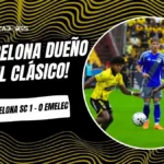 Barcelona SC derrotó 1-0 a Emelec con gol de Darío Benedetto por la fecha 3 de la LigaPro 2026.