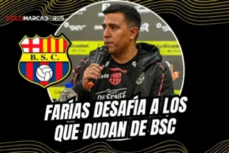 César Farías analizó el empate de Barcelona SC ante Libertad en Loja. El DT defendió su proceso y criticó la narrativa externa.