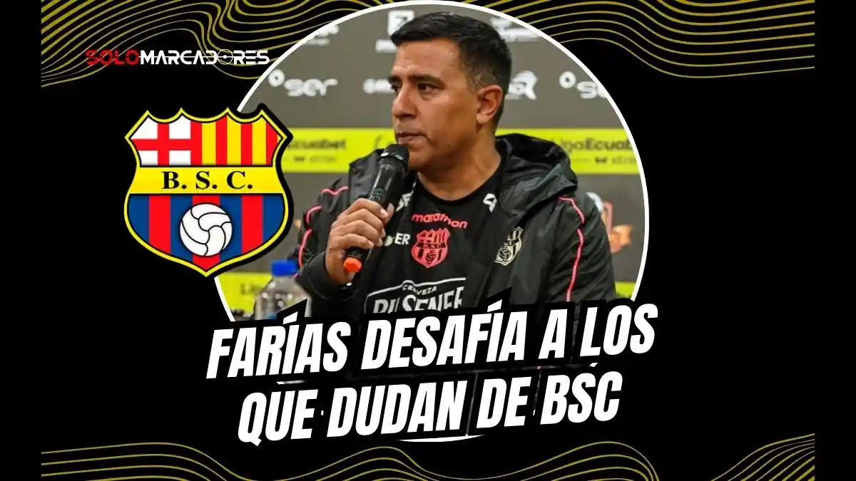 César Farías analizó el empate de Barcelona SC ante Libertad en Loja. El DT defendió su proceso y criticó la narrativa externa.
