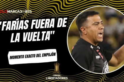 César Farías fue expulsado con roja directa en el Barcelona SC vs Botafogo.