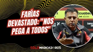 César Farías lamentó la posible fractura de Johan García tras la derrota de Barcelona SC. Conoce las declaraciones del DT sobre el futuro del juvenil.