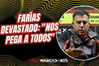 César Farías lamentó la posible fractura de Johan García tras la derrota de Barcelona SC. Conoce las declaraciones del DT sobre el futuro del juvenil.