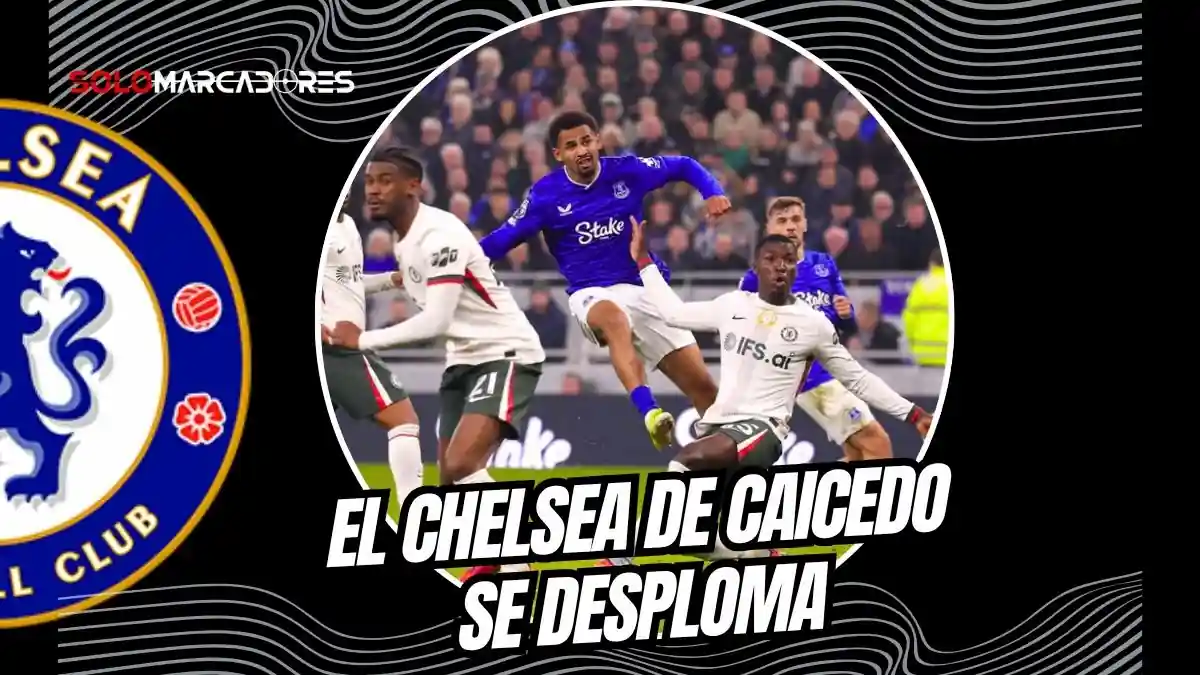 Everton goleó 3-0 al Chelsea con doblete de Beto. El ecuatoriano Moisés Caicedo fue titular y salió sustituido al minuto 79 en Goodison Park.