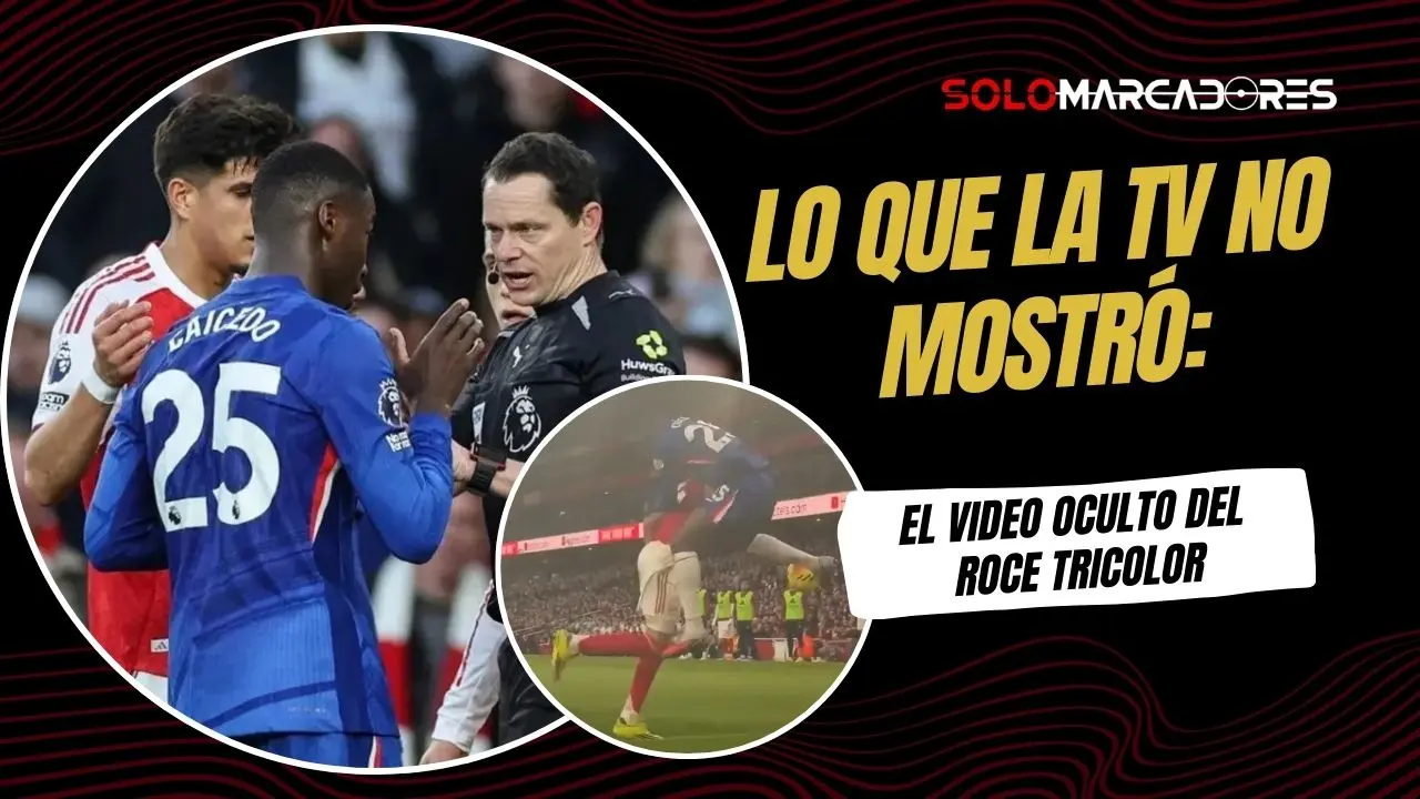 Un nuevo video muestra la tensión entre Piero Hincapié y Moisés Caicedo en el Arsenal vs Chelsea.
