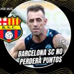 Damián Díaz levanta la sanción económica contra Barcelona SC y evita la pérdida de 3 puntos.