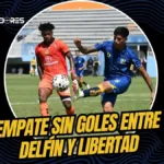 Delfín y Libertad firmaron un empate de dientes apretados en el Jocay 4 Delfín SC y Libertad FC igualaron 0-0 en Manta. Los lojanos suman un punto clave para subir al tercer puesto, mientras el Cetáceo se queda en la séptima posición.