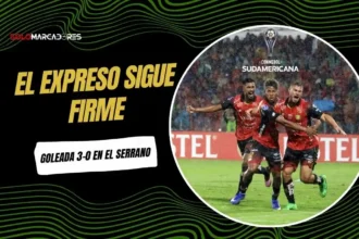 Deportivo Cuenca clasificó a fase de grupos de la Conmebol Sudamericana tras vencer 3-0 a Libertad con goles de Díaz, Mosquera y Leguizamón.
