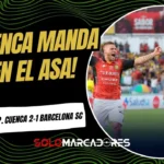 El ASA ruge: Deportivo Cuenca impone su localía y frena a un Barcelona alterno 4 Deportivo Cuenca derrotó 2-1 a Barcelona SC en la fecha 2 de la LigaPro 2026. El Ídolo guardó figuras para su duelo de Libertadores ante Botafogo.