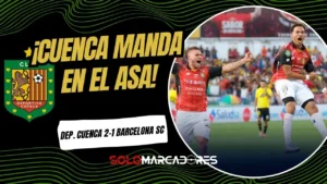 Deportivo Cuenca derrotó 2-1 a Barcelona SC en la fecha 2 de la LigaPro 2026. El Ídolo guardó figuras para su duelo de Libertadores ante Botafogo.