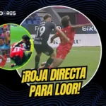 Layan Loor recibió roja directa tras una fuerte entrada sobre Alexander Bolaños en el IDV vs. Aucas.