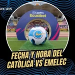 La fecha 1 se completa: Universidad Católica y Emelec ya tienen horario para su duelo diferido 3 La LigaPro definió fecha para el partido entre Universidad Católica y Emelec que jugará el miércoles 8 de abril a las 19:00.