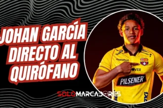 Johan García sufre fractura de peroné en el partido ante Deportivo Cuenca. Barcelona SC confirma que el jugador será operado este lunes en Guayaquil.