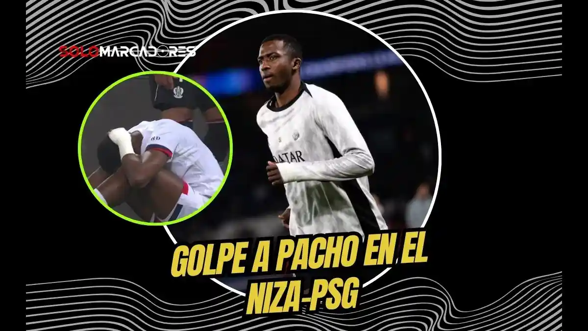 Willian Pacho fue protagonista de una acción polémica tras recibir un golpe en la cabeza ante el Niza. El árbitro perdonó la tarjeta al rival.