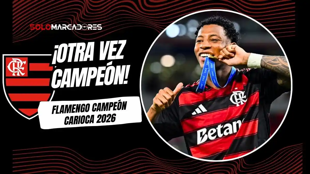 Gonzalo Plata levanta otro título en Brasil. Flamengo venció a Fluminense en penales y se coronó campeón del Campeonato Carioca en el Maracaná.