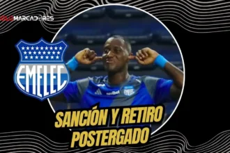 Jaime Ayoví recibe dos partidos de suspensión en LigaPro y deberá postergar su retiro oficial. Conoce los detalles de la sanción del delantero de Emelec.