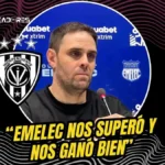 Joaquín Papa, DT de Independiente del Valle, analizó la derrota ante Emelec en el Capwell. Admitió superioridad azul y falta de profundidad en IDV.