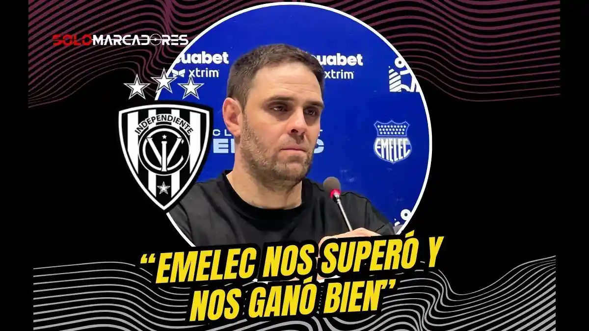 Joaquín Papa, DT de Independiente del Valle, analizó la derrota ante Emelec en el Capwell. Admitió superioridad azul y falta de profundidad en IDV.
