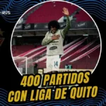Liga de Quito homenajeó a José 'Choclo' Quintero por sus 400 partidos.