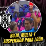 El Comité Disciplinario de la LigaPro suspendió a Layan Loor por dos fechas tras su falta sobre Alexander Bolaños.