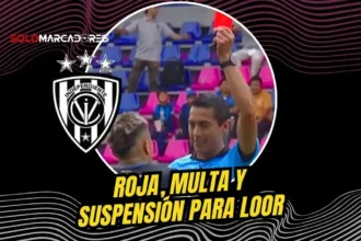 El Comité Disciplinario de la LigaPro suspendió a Layan Loor por dos fechas tras su falta sobre Alexander Bolaños.