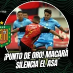 Macará igualó 1-1 ante Deportivo Cuenca con goles de Ordóñez y Paz. Los ambateños se mantienen segundos en la tabla de la LigaPro 2026.