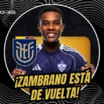 El NK Maribor confirma la convocatoria de Óscar Zambrano a la Selección Ecuatoriana para los amistosos ante Marruecos y Países Bajos en Europa.