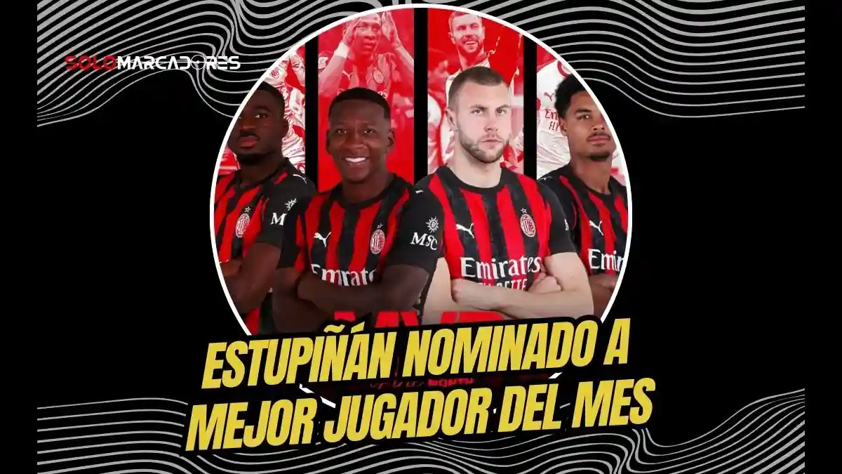 Pervis Estupiñán destaca en la lista del AC Milan al mejor jugador de marzo. Conoce a sus rivales y los pasos para votar por el lateral ecuatoriano.