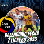 Consulta los días y horarios de la Fecha 7 de la LigaPro 2026. El torneo regresa con el clásico Liga de Quito vs Barcelona y el liderato de IDV.