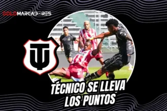 Técnico Universitario derrotó 1-0 a Aucas en el Gonzalo Pozo con gol de Matheo Castaño. El Rodillo Rojo sube al octavo puesto de la LigaPro Serie A.