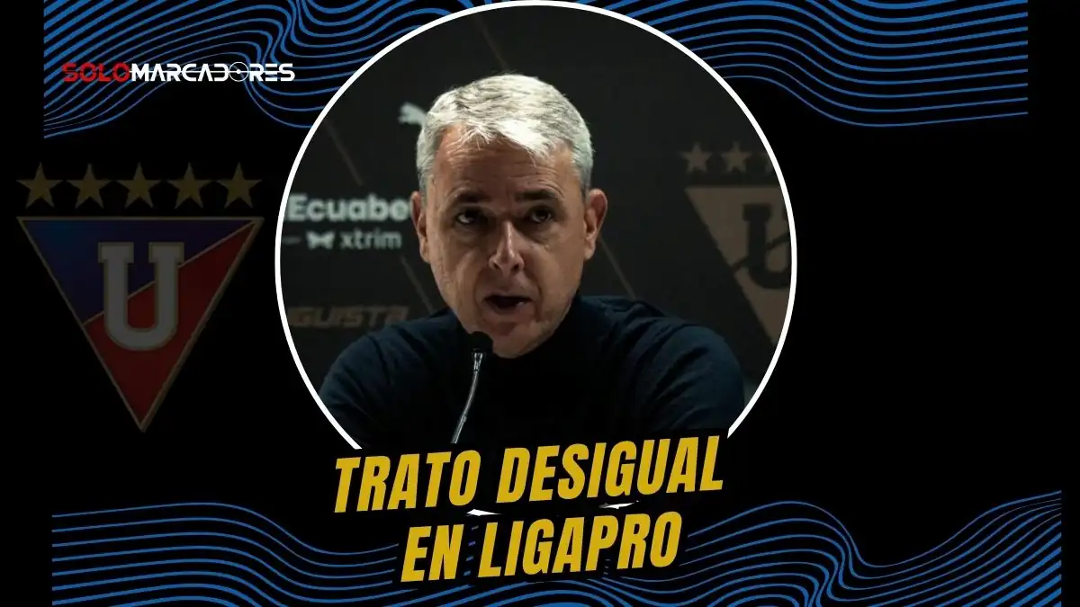 Tiago Nunes, DT de Liga de Quito, arremete contra la LigaPro por el calendario de partidos y denuncia un trato desigual frente a otros clubes.