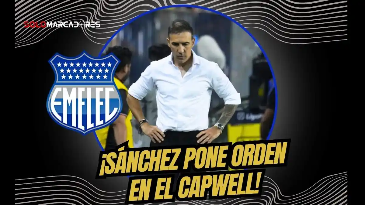 Vicente Sánchez analiza la victoria de Emelec ante IDV y destaca la consolidación de su modelo de juego y la disciplina del plantel joven en el Capwell.