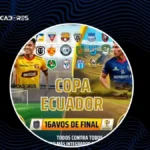 Se definieron los cruces de los 16avos de final de la Copa Ecuador.