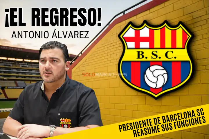 Antonio Álvarez retoma el mando en Barcelona SC tras superar su proceso legal 23 Antonio Álvarez vuelve a la presidencia de Barcelona SC tras el Caso Goleada. Conoce los detalles de su retorno y el fin de la subrogación de Montalvo.