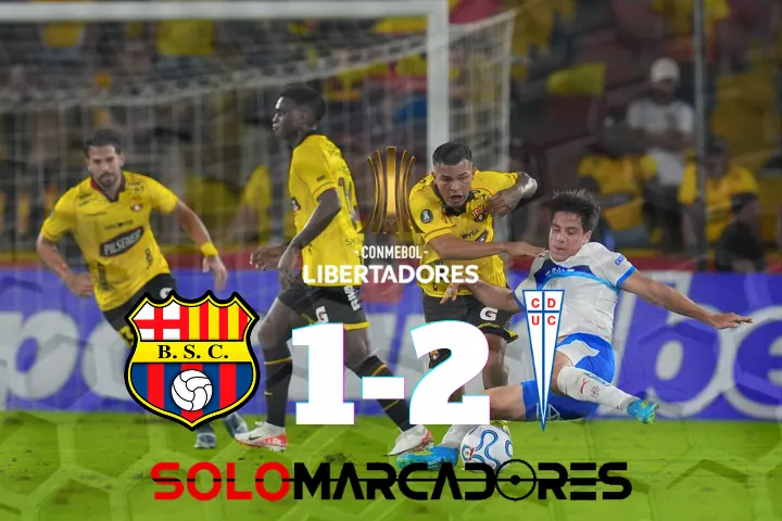 Barcelona SC volvió a perder en la Copa Libertadores ante Universidad Católica (1-2).