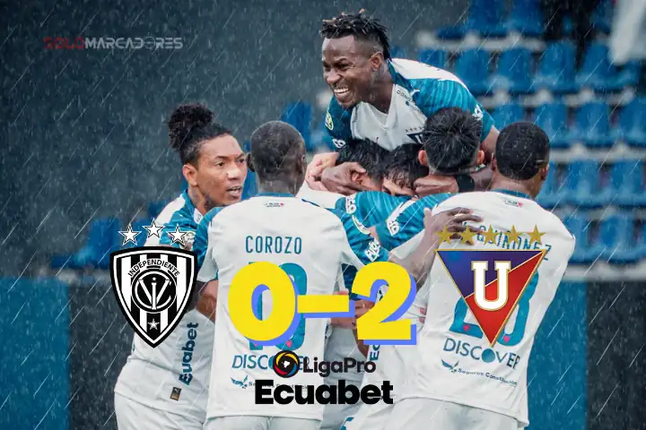 Liga de Quito derrotó 0-2 a Independiente del Valle con goles de Pretell y Corozo. LDU escala en la tabla y quita el invicto local a los Rayados.