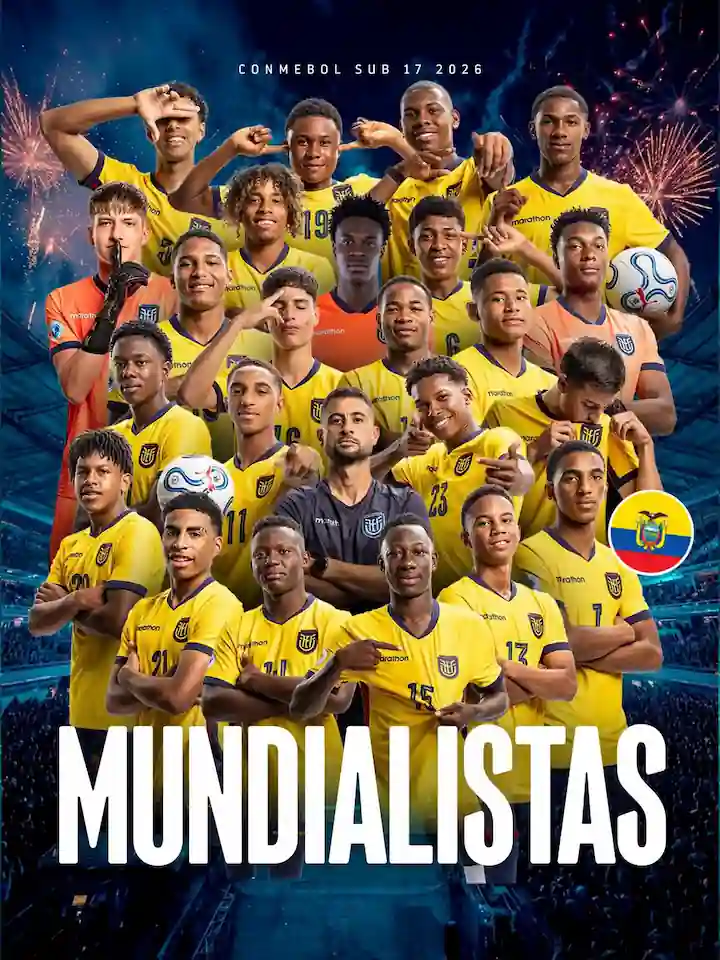 La selección de Ecuador Sub 17 venció 3-1 a Chile, aseguró su liderato en el Grupo A y selló su clasificación directa al Mundial de Qatar.