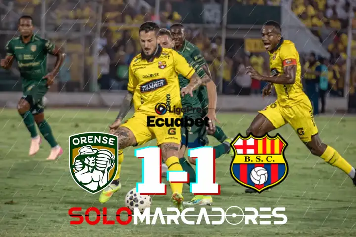 Barcelona SC igualó 1-1 ante Orense en Machala por la fecha 11 de la LigaPro.